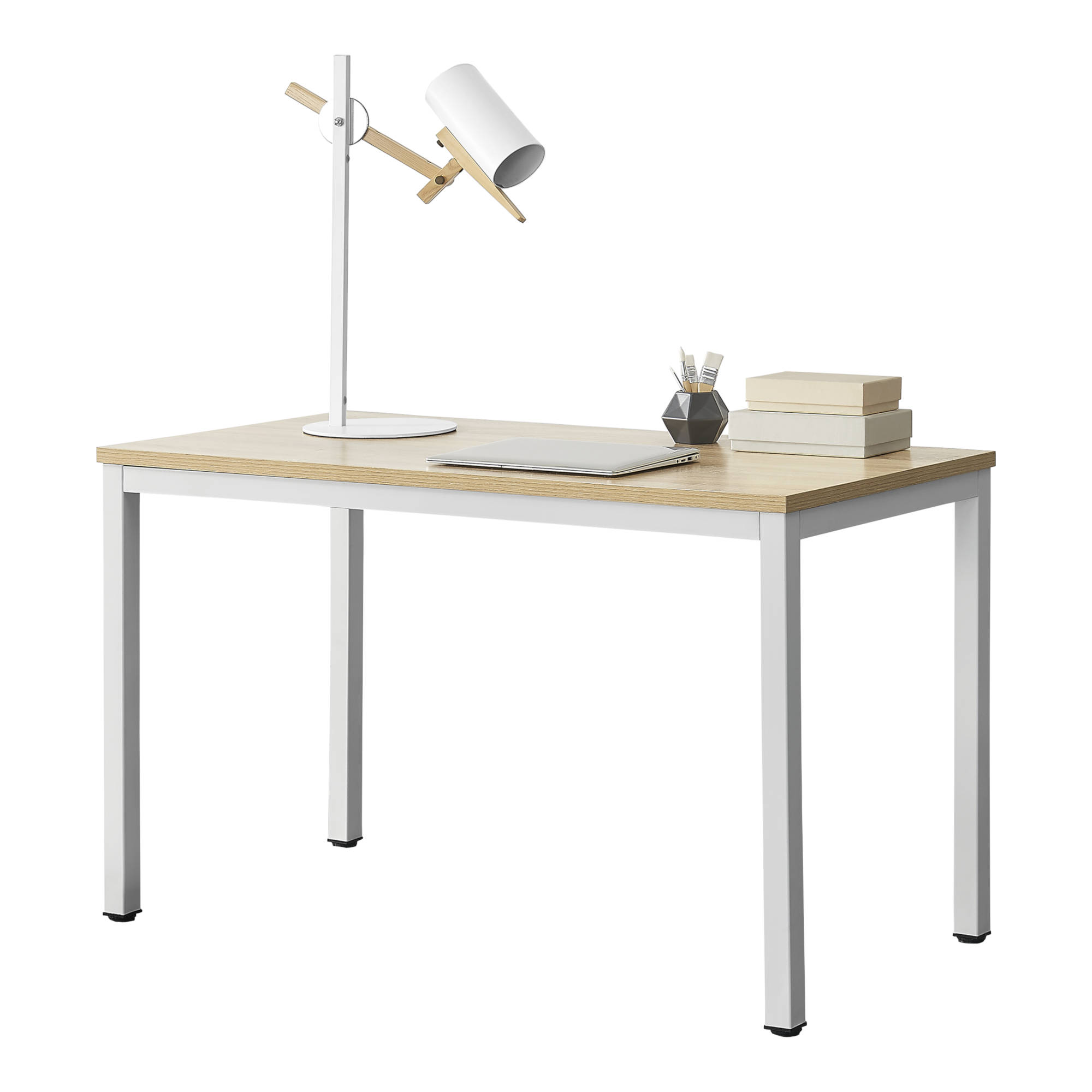 [En.casa] Escritorio Mesa Oficina de Ordenador Trabajo PC Roble