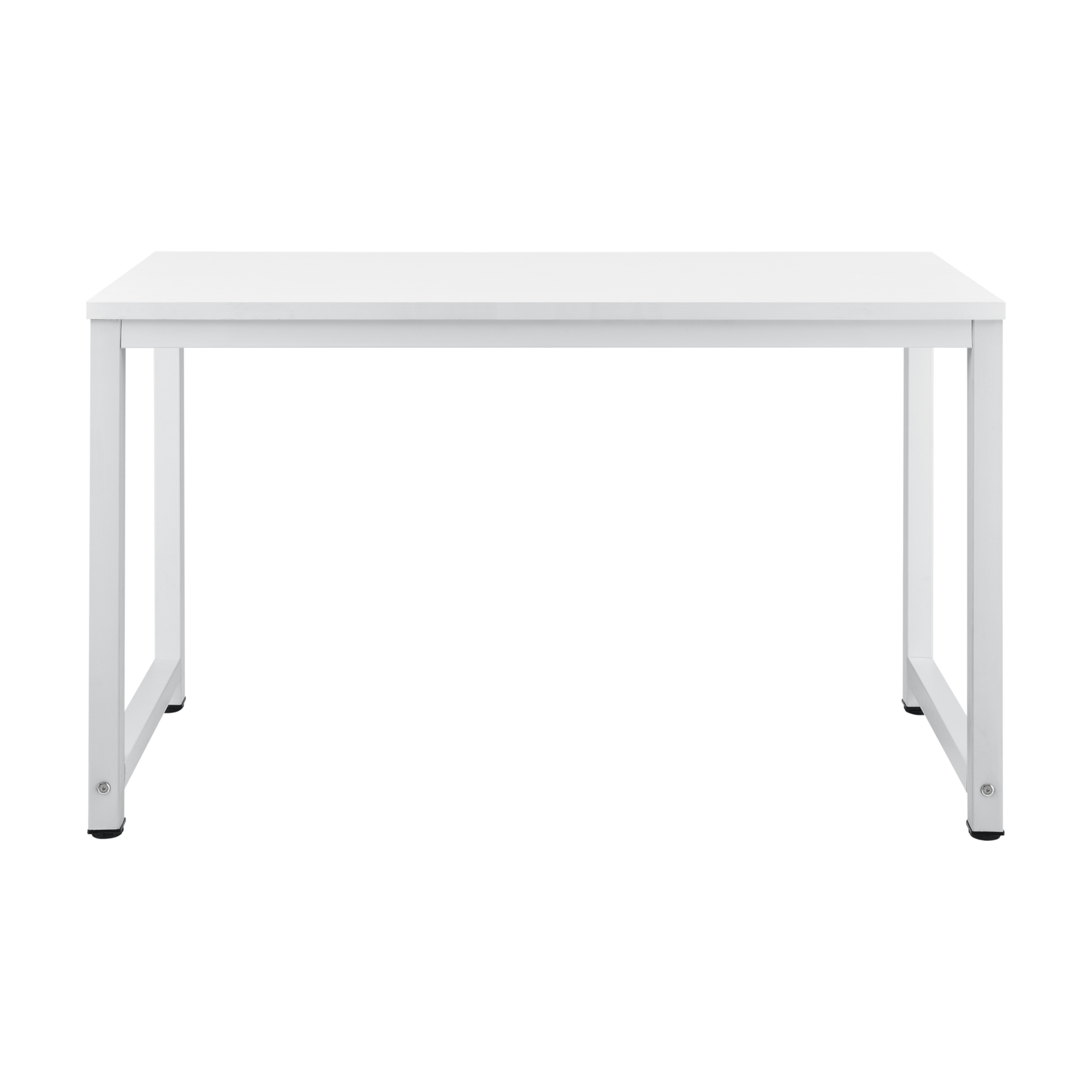 Bianco Scrivania Herning con Altezza Regolabile 75 x 120 x 60 cm Tavolo con Piedino Avvitabile en.casa
