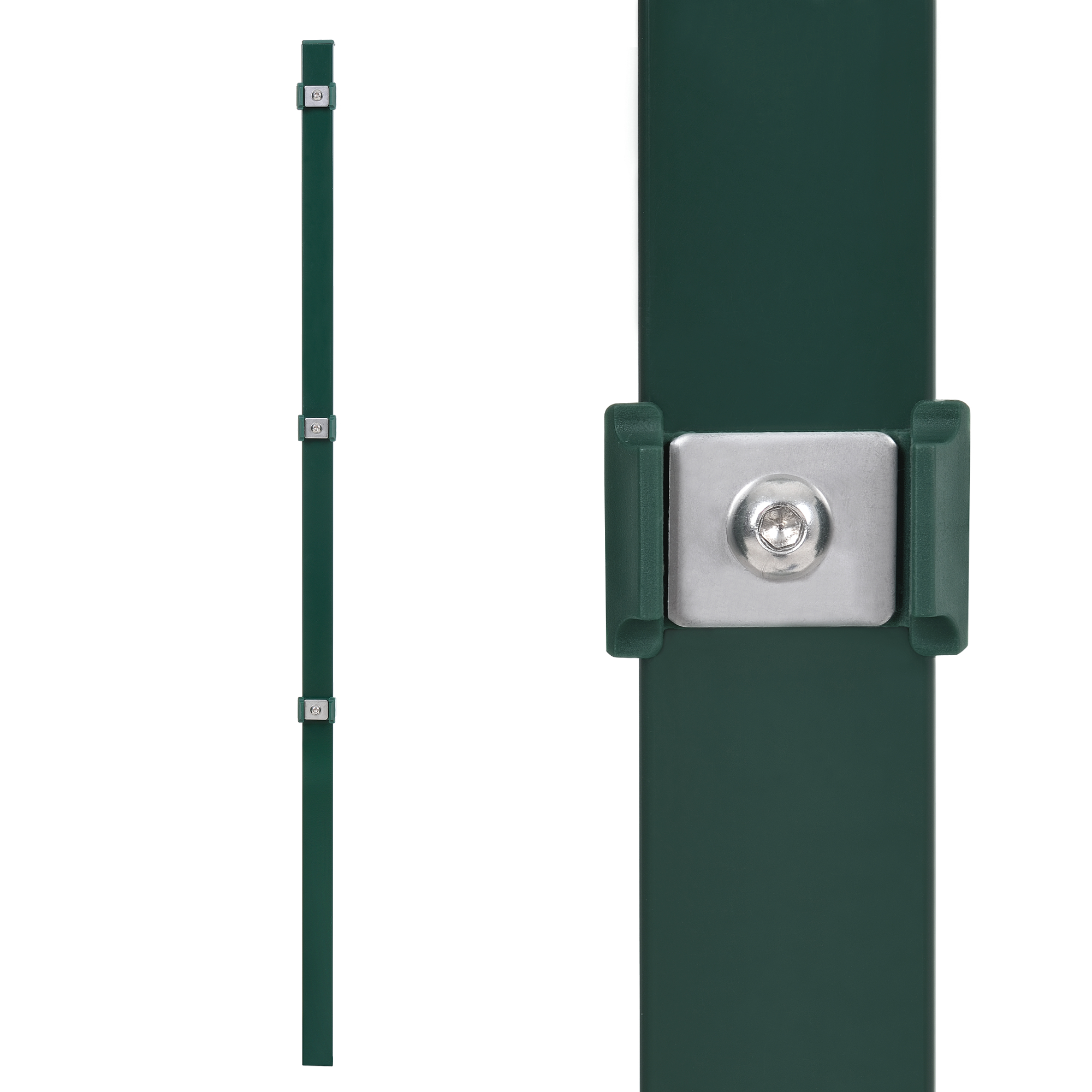 Pro.tec Garden Fence Fencing 6x2m Green Double Bar Mat Fence With